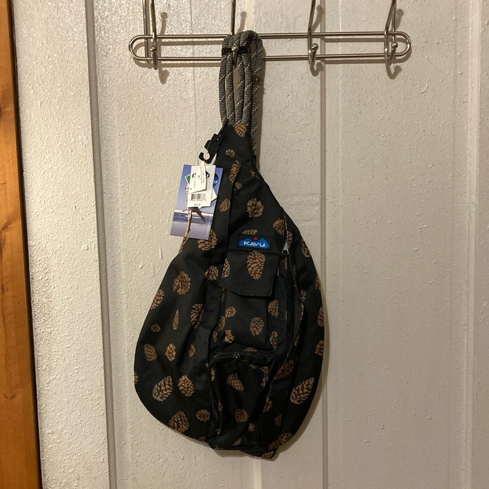 BRAND NEW WITH TAGS Kavu Pine Cones rope sling bag